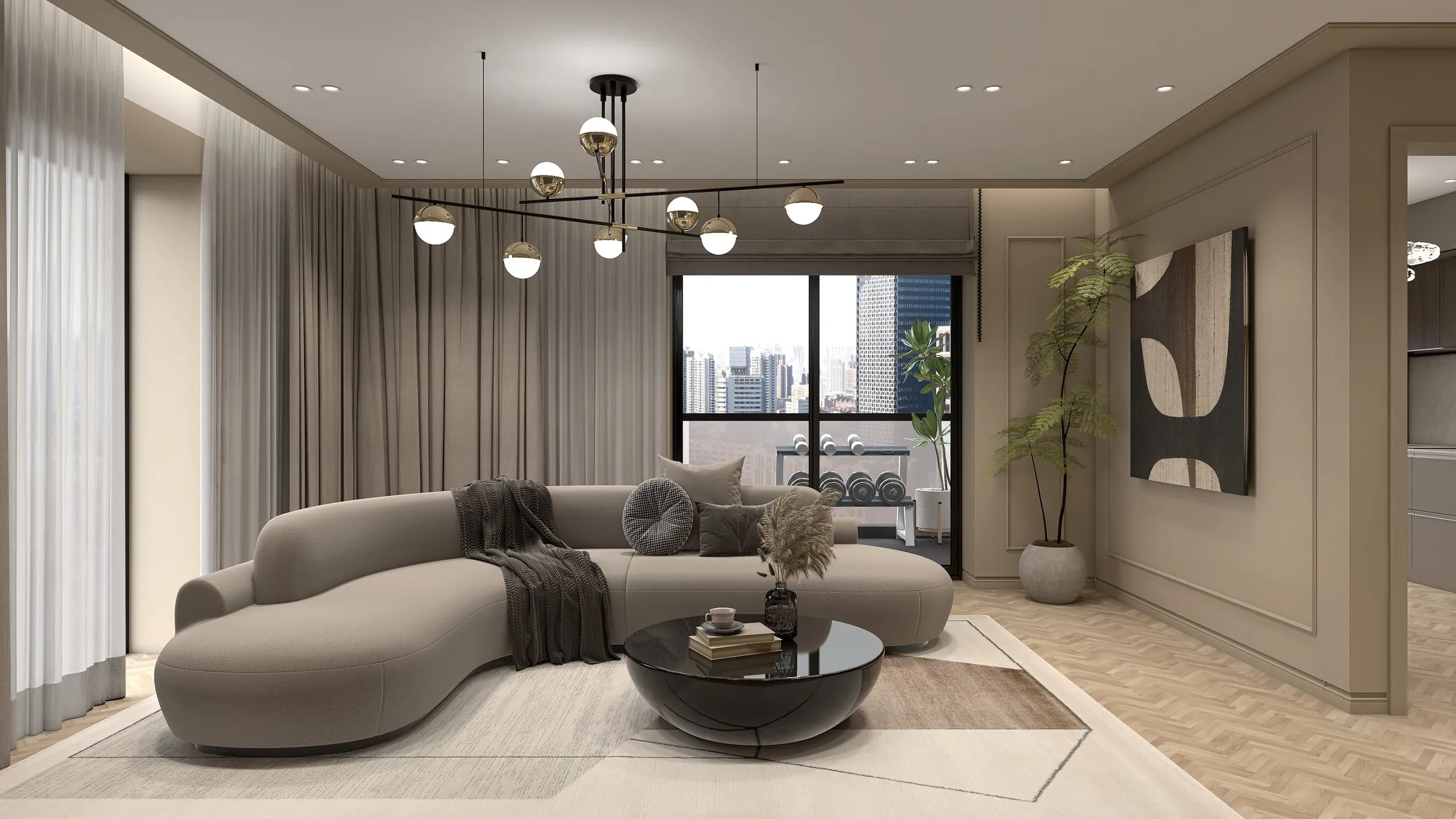 Apartament G — concept rezidențial cu două dormitoare